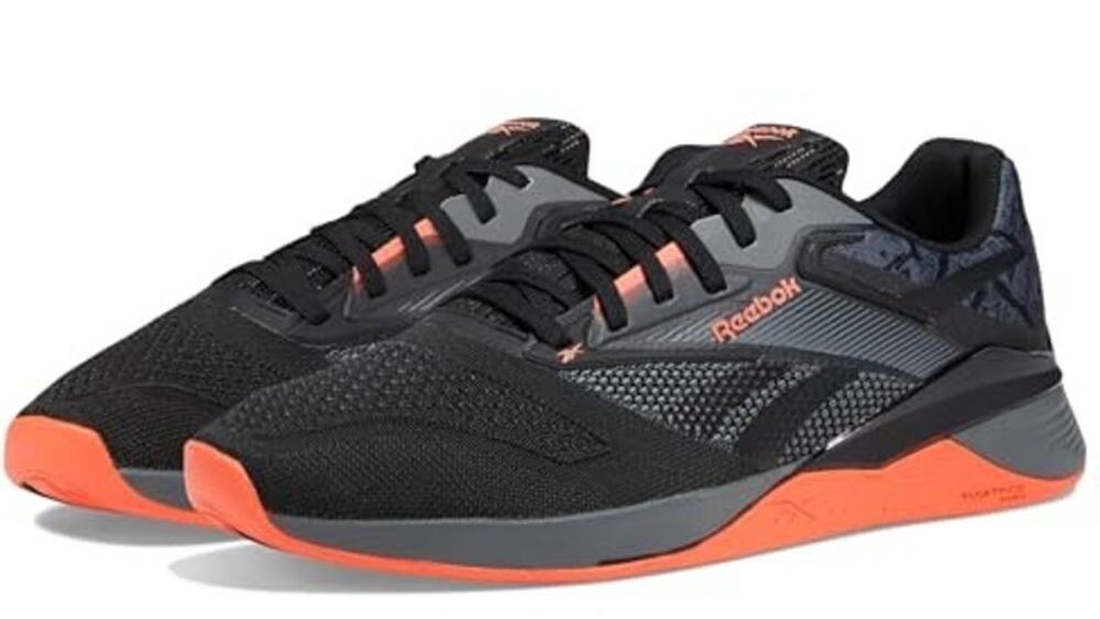 Reebok Mens Nano X4 Training Sneakers US 14 EU 48.5 Black Orange Athletic NWOB